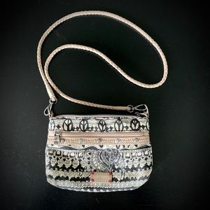 Sakroots Small Crossbody Purse Peace Design